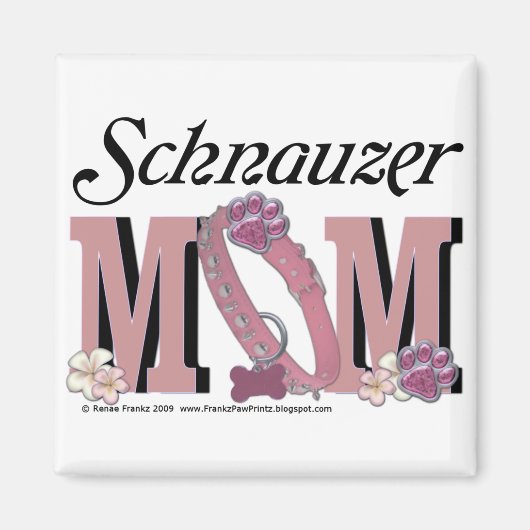 Schnauzer MOM Magneet (Voorkant)
