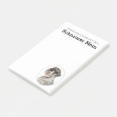 Schnauzer Mom Post It Notes (Schuin)