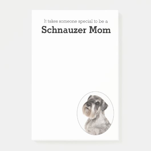 Schnauzer Mom Post It Notes (Voorkant)