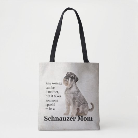 Schnauzer Mom-Tas Tote Bag (Voorkant)