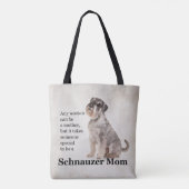 Schnauzer Mom-Tas Tote Bag (Achterkant)