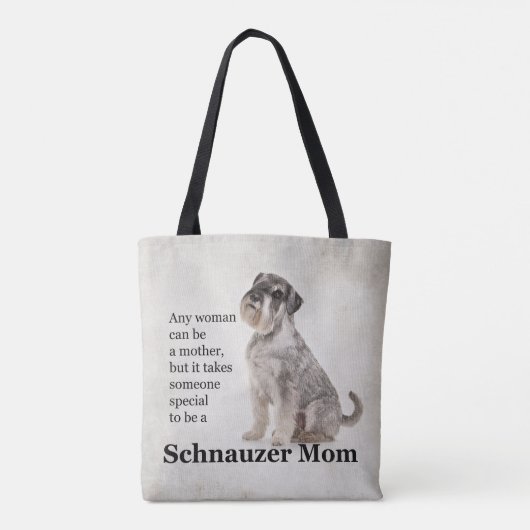 Schnauzer Mom-Tas Tote Bag (Achterkant)