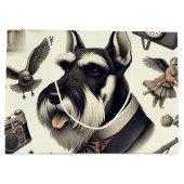 Schnauzer naadloos Groot Cadeauzakje (Achterkant)
