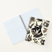 Schnauzer naadloos Notitieboek (Binnen)