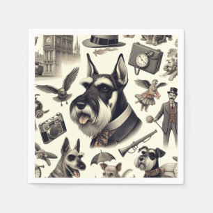 Schnauzer naadloos Servet