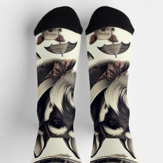  Schnauzer naadloos Sokken (Top)