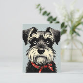 Schnauzer Note Kaart (Staand voorkant)