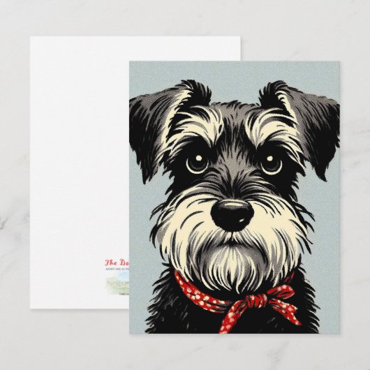 Schnauzer Note Kaart (Voorkant / Achterkant)