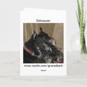 Schnauzer Note Kaart (Achterkant)