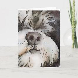Schnauzer Note-kaart Notitiekaartje