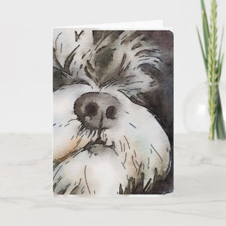 Schnauzer Note-kaart Notitiekaartje