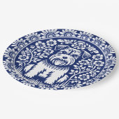 Schnauzer of Norfolk Terrier Charmante volkskunst Papieren Bordje (Gekanteld)