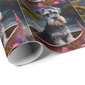 Schnauzer op een peddel: Een Schilderachtig avontu Cadeaupapier (Rol Hoek)