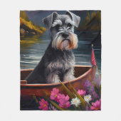 Schnauzer op een peddel: Een Schilderachtig avontu Fleece Deken (Voorkant)