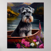 Schnauzer op een peddel: Een Schilderachtig avontu Poster (Voorkant)