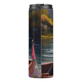 Schnauzer op een peddel: Een Schilderachtig avontu Thermosbeker (Achterkant)