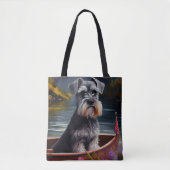 Schnauzer op een peddel: Een Schilderachtig avontu Tote Bag (Voorkant)