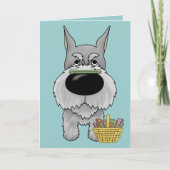 Schnauzer - Paasbotjacht, iemand? Feestdagen Kaart (Voorkant)