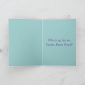 Schnauzer - Paasbotjacht, iemand? Feestdagen Kaart (Binnen)