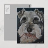 Schnauzer Painting Briefkaarten (Voorkant / Achterkant)
