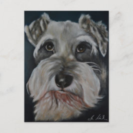 Schnauzer Painting Briefkaarten