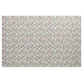 schnauzer parti - bloemenmint stof (Fat Quarter)