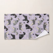 Schnauzer Paws and Botten Bath Towel Set Bad Handdoek (Handdoek)