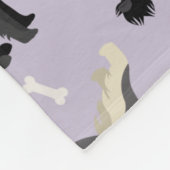 Schnauzer Paws and Botten Fleece Blanket (Hoek)