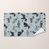Schnauzer Paws en Botten Bad Handdoek (Handdoek)