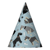 Schnauzer Paws en Botten Feesthoedjes (Links)