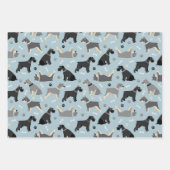 Schnauzer Paws en Botten Inpakpapier Vel (Voorkant)