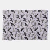 Schnauzer Paws en Botten Kitchen Towel Theedoek (Horizontaal)