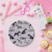 Schnauzer Paws en Botten Paper Bord (Feest)