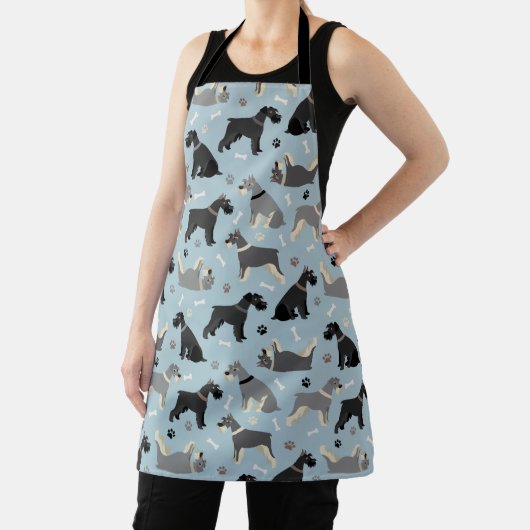 Schnauzer Paws en Botten Schort (Insitu)