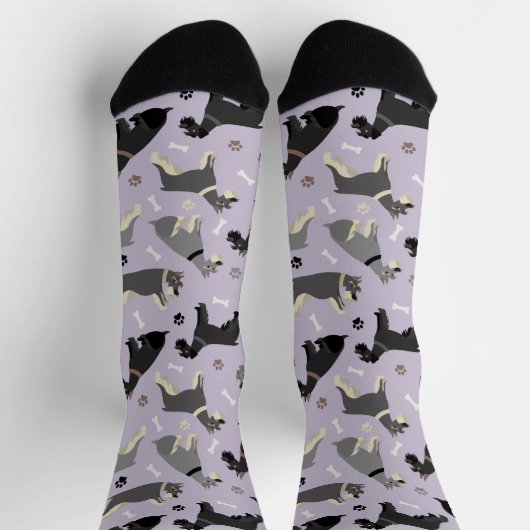 Schnauzer Paws en Botten Socks Sokken (Top)