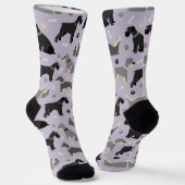 Schnauzer Paws en Botten Socks Sokken (Gebogen)