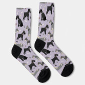 Schnauzer Paws en Botten Socks Sokken (Rechts)