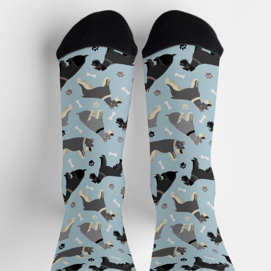 Schnauzer Paws en Botten Socks Sokken (Top)