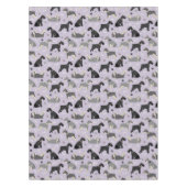 Schnauzer Paws en Botten Tafelkleed (Voorkant)