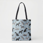Schnauzer Paws en Botten Tote Bag (Voorkant)