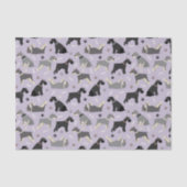 Schnauzer Paws en Botten Weefpapier Tissuepapier (Voorkant)