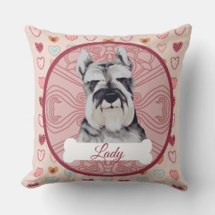 Schnauzer Persoonlijke Valentijnskussen Kussen