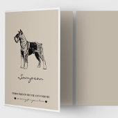 Schnauzer Pet Loss Hondenliefhebber Sympathie Kaart