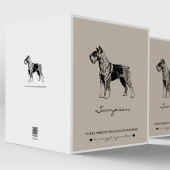 Schnauzer Pet Loss Hondenliefhebber Sympathie Kaart