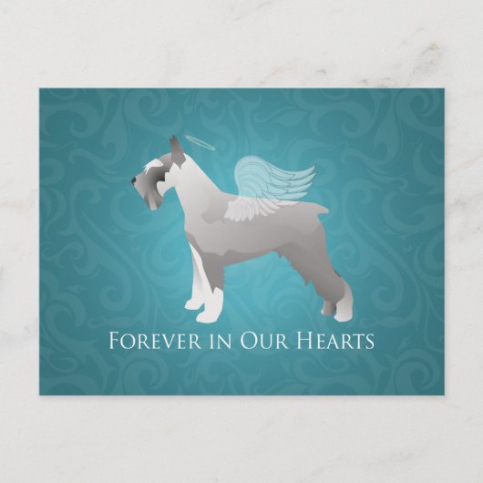 Schnauzer Pet Memorial Design Briefkaart (Voorkant)