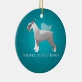 Schnauzer Pet Memorial Design Keramisch Ornament (Rechts)