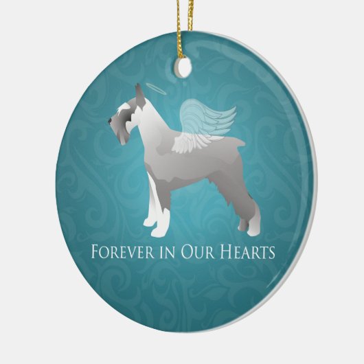 Schnauzer Pet Memorial Design Keramisch Ornament (Links)