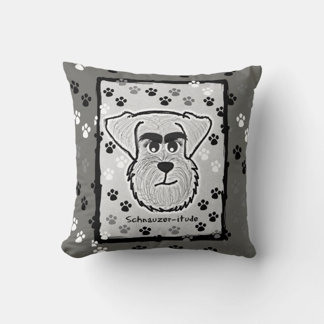 Schnauzer Pillow Kussen (Voorkant)