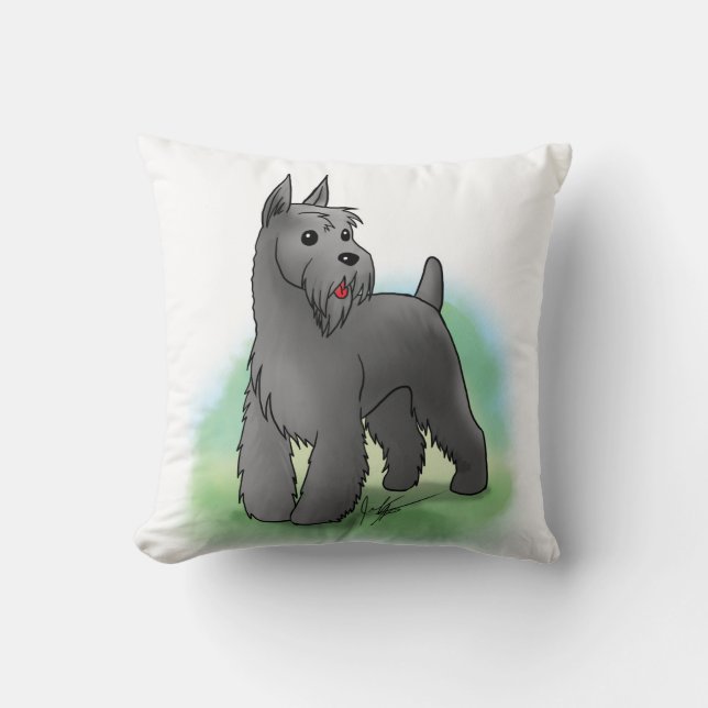 Schnauzer Pillow Kussen (Voorkant)