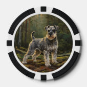 Schnauzer  poker chips (Voorkant)